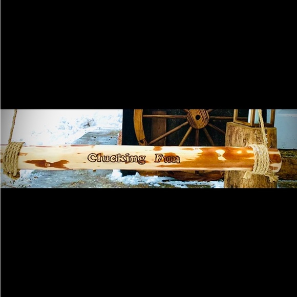 SOLD- Clucking Fun Chicken Swing - Picture 1 of 7